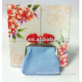 Fabric light blue lady purse